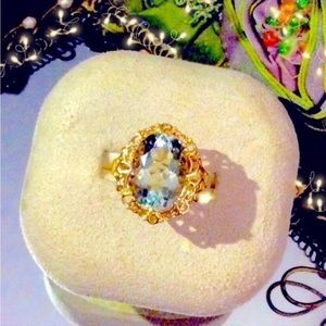 14k 6ct Natural Oval Aquamarine